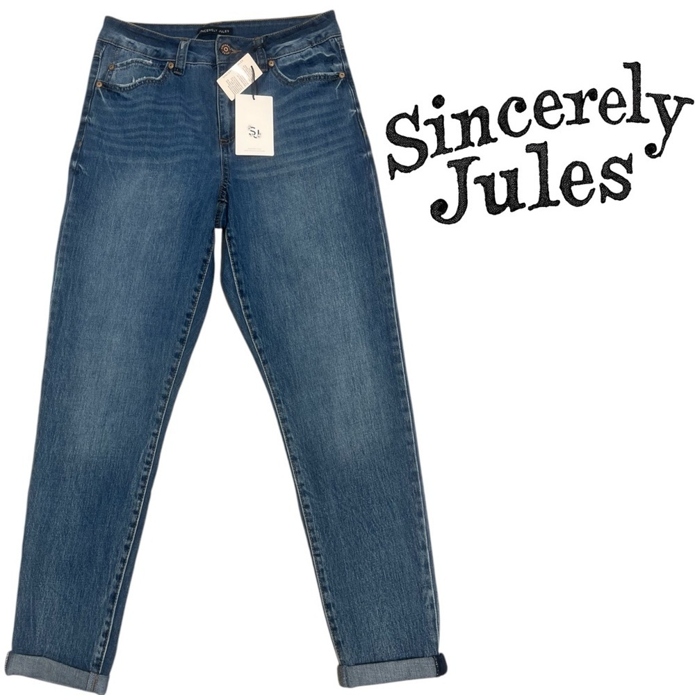 Sincerely Jules high rise super stretch skinny jeans medium wash size 5/27 - Picture 3 of 8